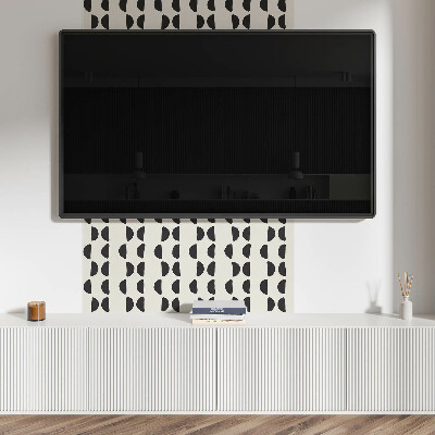 Panneau décoratif Motif en croissant sous une forme abstraite