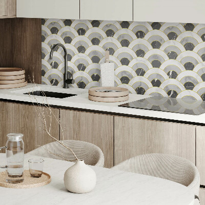 Revêtement mural pvc Des arches ondulées élégantes dans une version moderne