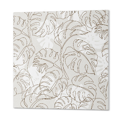 Panneau mural Motif de feuille aux formes ordonnées