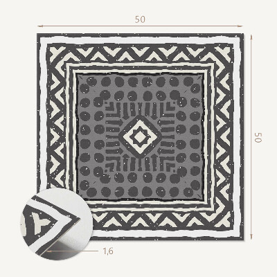 Revêtement mural pvc Formes dans des cadres géométriques