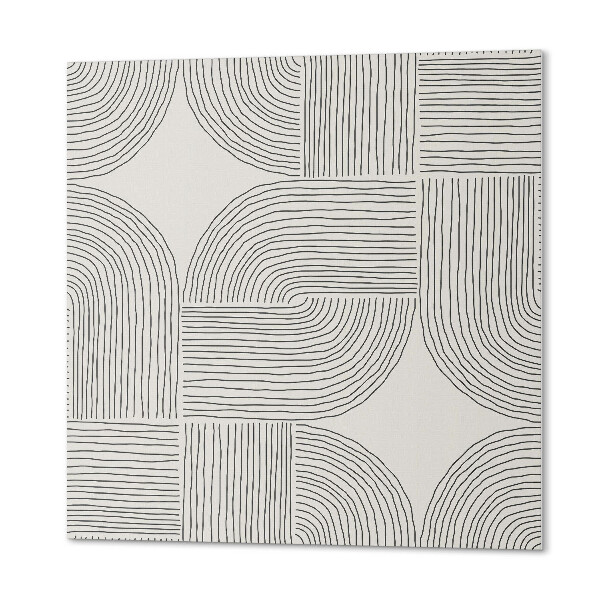 Panneau mural Lignes abstraites dans un style géométrique