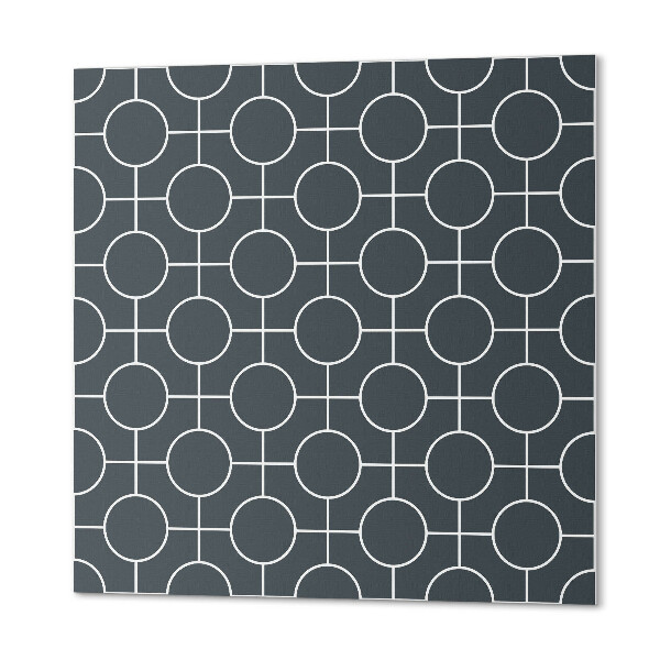 Panneau décoratif Motif élégant de lignes et de cercles