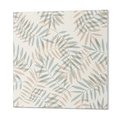 Panneau mural Motif feuillu aux tons sobres