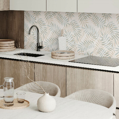 Panneau mural Motif feuillu aux tons sobres