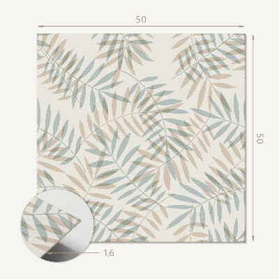 Panneau mural Motif feuillu aux tons sobres