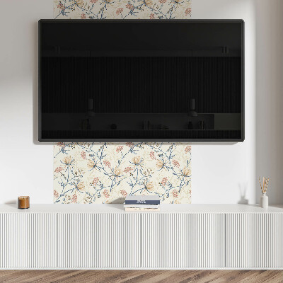 Revêtement mural pvc Fleurs dans un style artistique