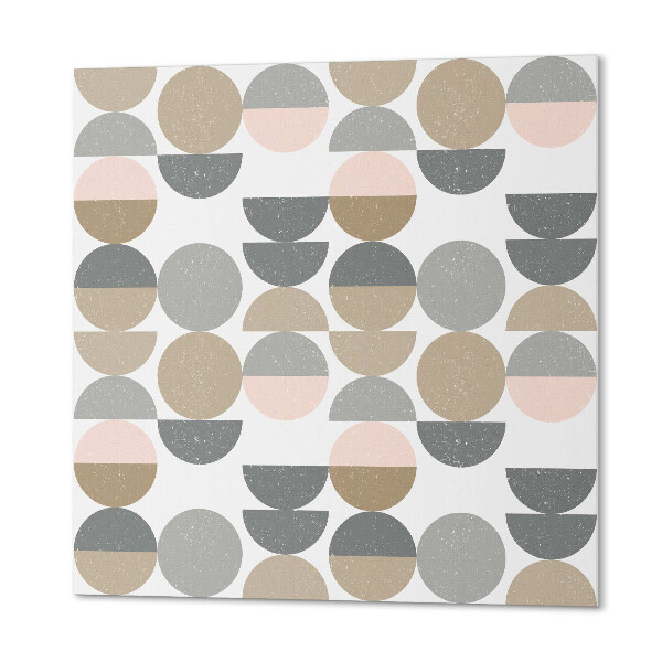 Revêtement mural pvc Un motif avec des cercles et des demi-cercles dans un style moderne