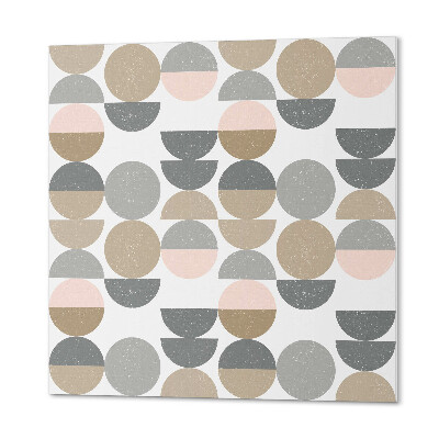 Revêtement mural pvc Un motif avec des cercles et des demi-cercles dans un style moderne