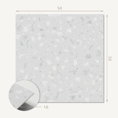 Revêtement mural pvc Terrazzo en version artistique