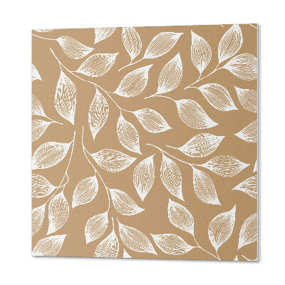 Panneau décoratif Motif feuillu sur la texture