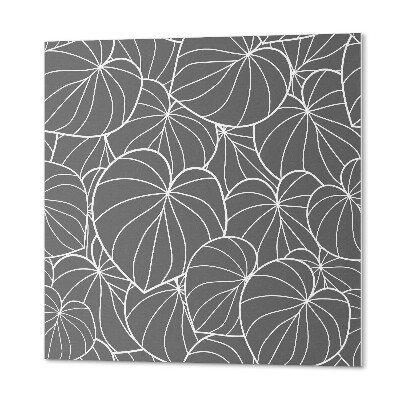 Panneau décoratif Design feuillu dans une forme raffinée