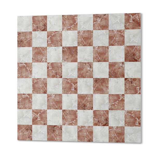 Panneau décoratif Motif élégant en damier de marbre