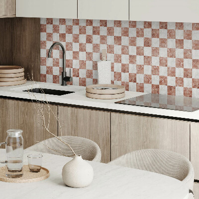 Panneau décoratif Motif élégant en damier de marbre