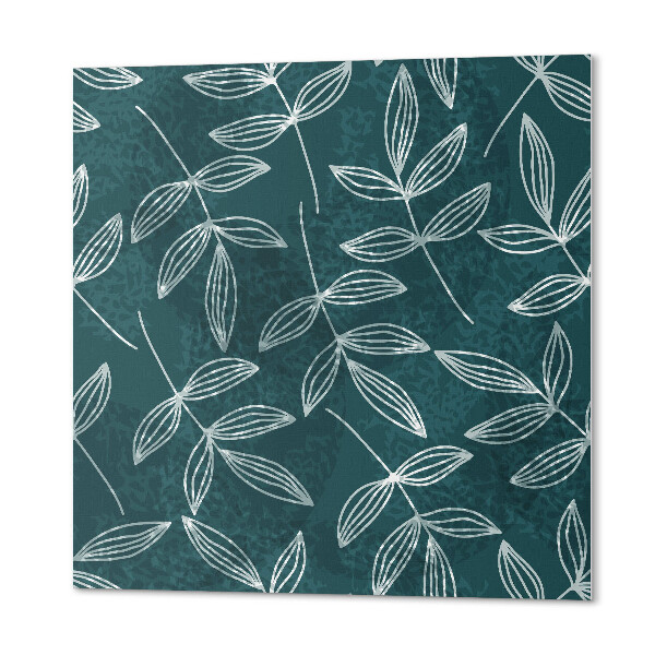 Panneau mural Feuilles avec un fond texturé