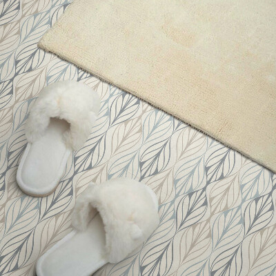 Revêtement mural pvc Des losanges feuillus au motif subtil