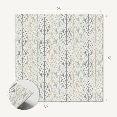 Revêtement mural pvc Des losanges feuillus au motif subtil