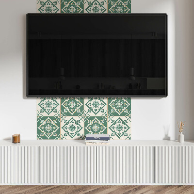 Panneau mural Motif floral sur la glaçure