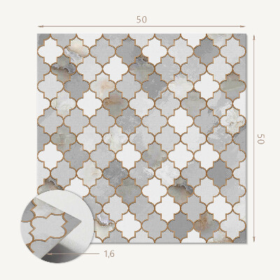Revêtement mural pvc Géométrie de style mosaïque