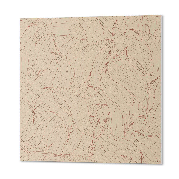 Panneau mural Motif de lignes courbes