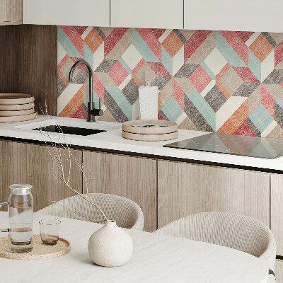Panneau décoratif Figures multicolores dans une approche géométrique