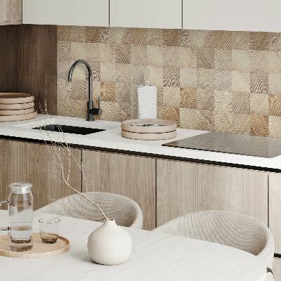 Panneau mural Le grain du bois dans une version moderne