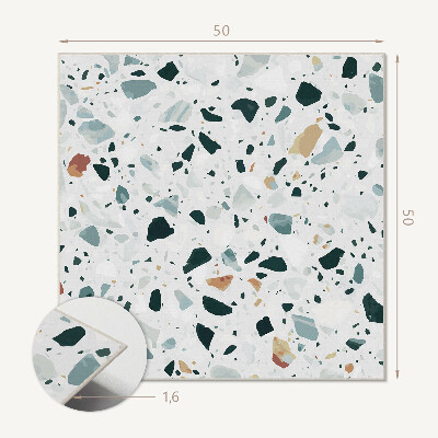 Panneau mural Motif en pierre avec des éléments délicats