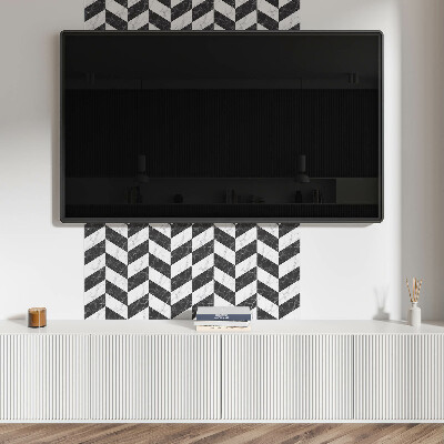 Revêtement mural pvc Motif à chevrons en marbre
