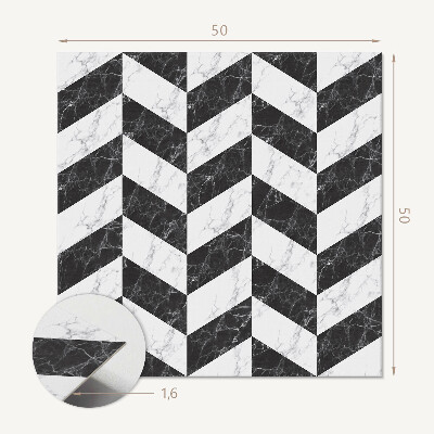 Revêtement mural pvc Motif à chevrons en marbre