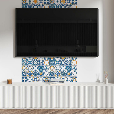 Revêtement mural pvc La géométrie des mosaïques dans la composition