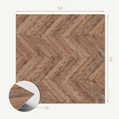 Revêtement mural pvc Style à chevrons avec bois