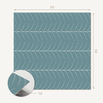 Revêtement mural pvc Un motif de feuille dans une forme ordonnée