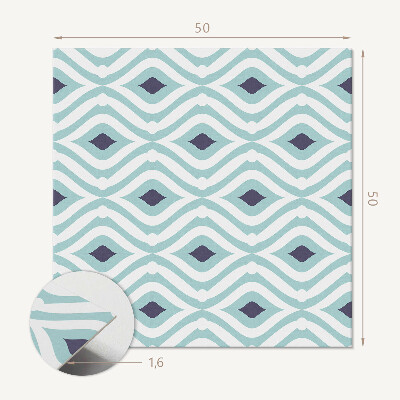 Panneau décoratif Des vagues avec un accent en losange