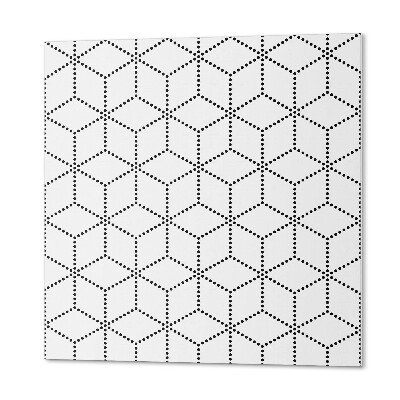 Panneau mural Hexagones avec des points colorés