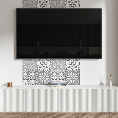 Revêtement mural pvc Disposition de motifs géométriques