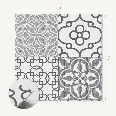Revêtement mural pvc Disposition de motifs géométriques