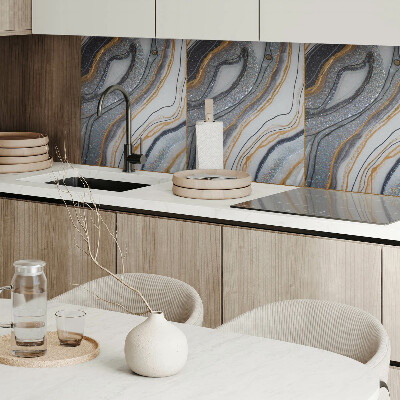 Revêtement mural pvc Des vagues abstraites dans un style lumineux