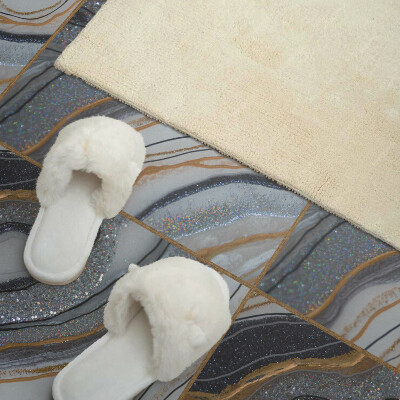 Revêtement mural pvc Des vagues abstraites dans un style lumineux