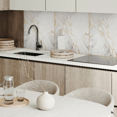 Panneau mural Motif en marbre aux veines subtiles