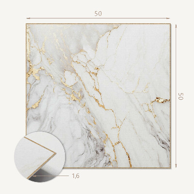 Panneau mural Motif en marbre aux veines subtiles