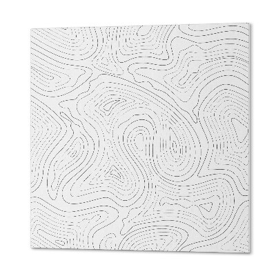 Panneau mural Lignes dans un style abstrait ondulé