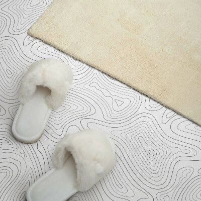 Panneau mural Lignes dans un style abstrait ondulé