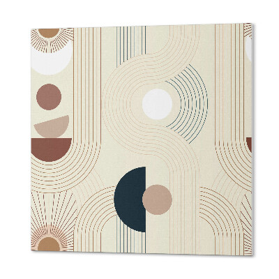 Panneau mural Lignes et formes dans un style abstrait