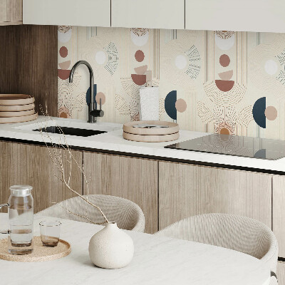 Panneau mural Lignes et formes dans un style abstrait