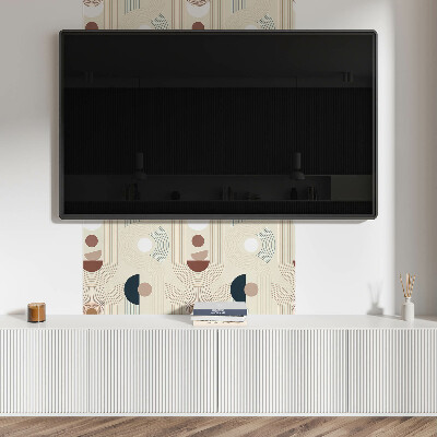 Panneau mural Lignes et formes dans un style abstrait