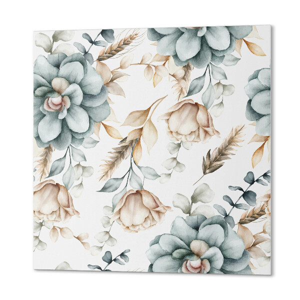 Panneau décoratif Motif de fleurs et de plantes