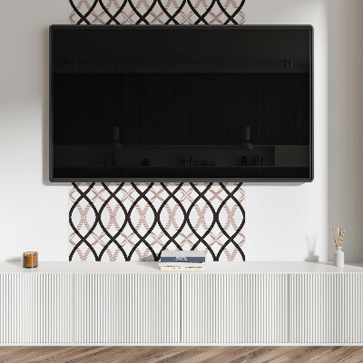 Revêtement mural pvc Un motif ondulé élégant