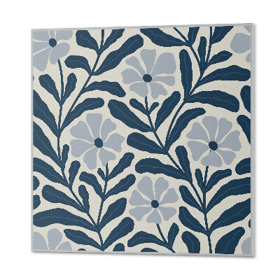 Revêtement mural pvc Motif de fleurs et de feuilles