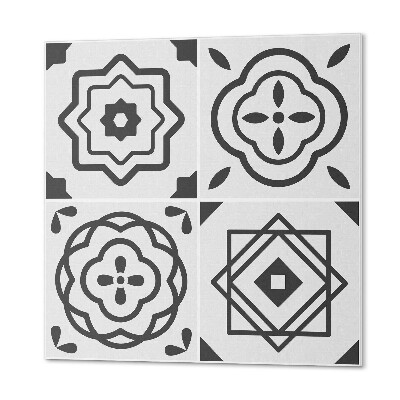Panneau mural Motifs en carrés géométriques