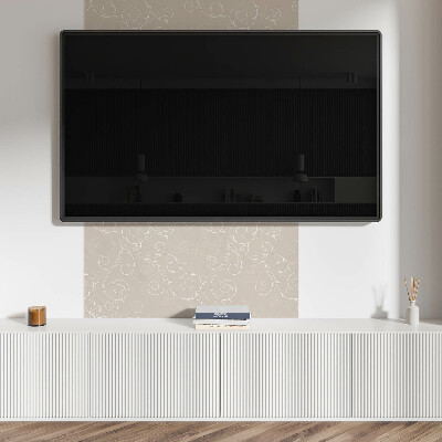 Revêtement mural pvc Spirales fragiles entourées de feuilles