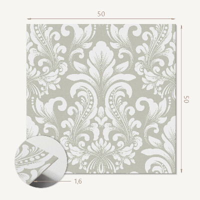 Revêtement mural pvc Motifs végétaux décoratifs avec ornements